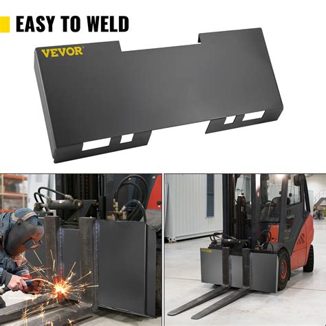 skid steer adapter plate how thick|universal skid steer mount plate.